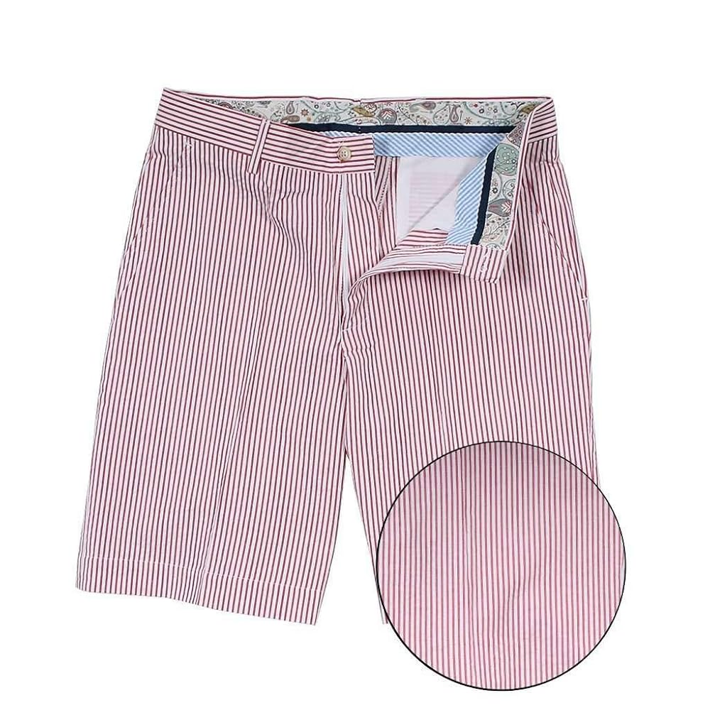 COUNTRY CLUB PREP Red Seersucker Shorts at Amazon Men's